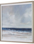 Distant Land - Framed Print - Blue