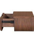 Hettie - Floating Nightstand - Dark Brown