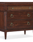 Charleston - Three-Drawer Metal Nightstand - Dark Brown