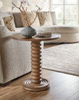 Commerce And Market - Spindle Accent Table - Dark Brown