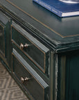 Charleston - Five-Drawer Console Table - Dark Green