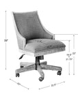 Aidrian - Desk Chair - Charcoal