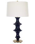 Coil - Sculpted Blue Table Lamp