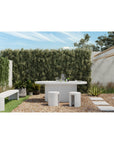 Lyon - Outdoor Cement Dining Table - Pearl Silver