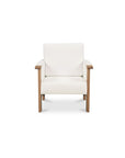 Bauer - Accent Chair - Cream / White / Light Brown