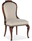 Charleston - Upholstered Side Chair (Set of 2) - Dark Brown