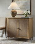 Coast - 2 Door Rattan Cabinet - Woodtone