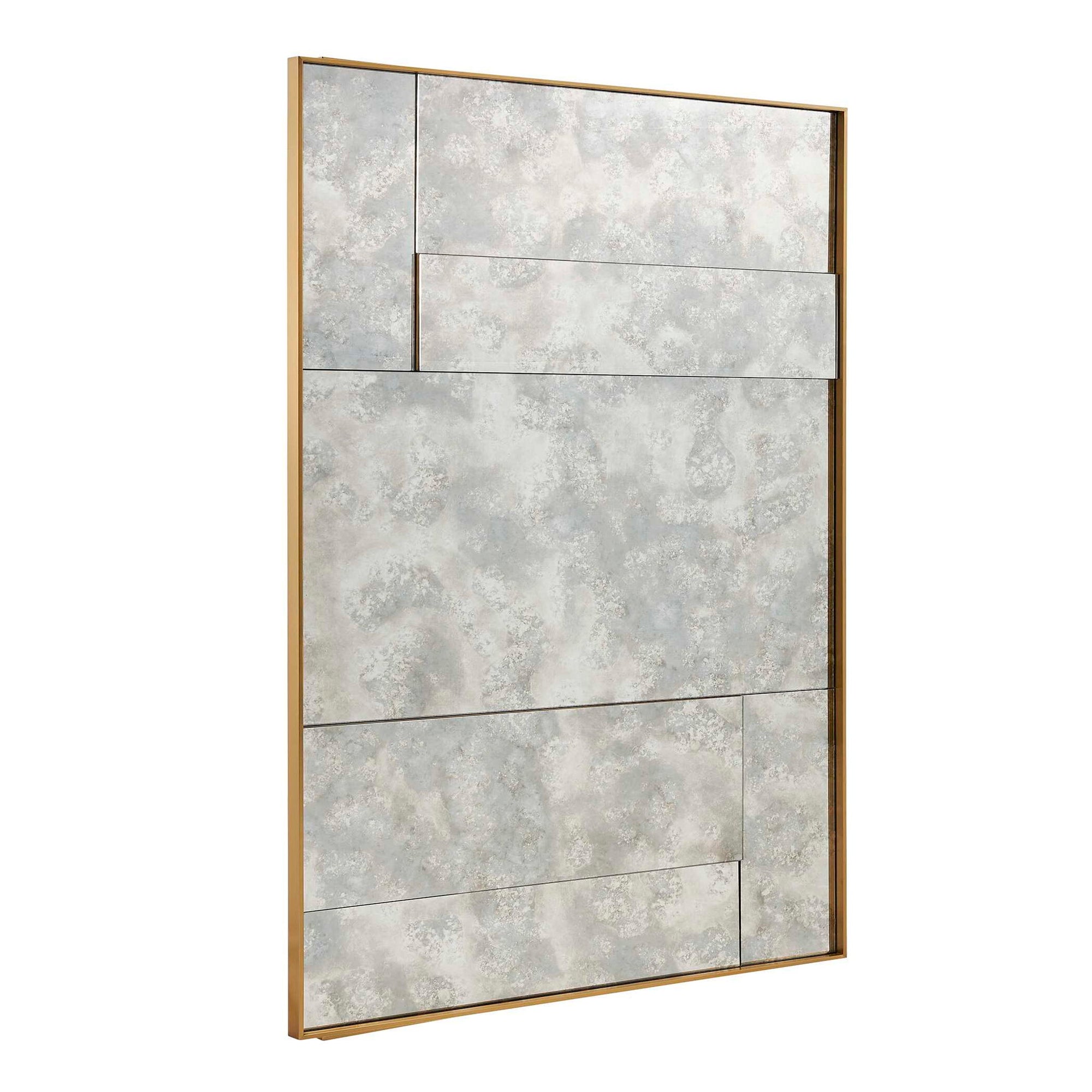 Rally - Oversized Antiqued Mirror - Brass / Gold