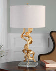 Twisted Vines - Table Lamp - Gold