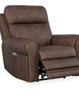 SS - Duncan Power Recliner With Power Headrest & Lumbar - Dark Brown