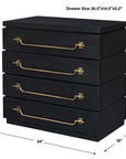Halifax - Mahogany Accent Chest - Black
