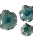 Abella - Ceramic Flowers (Set of 3) - Blue