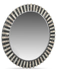 Isolde - Mirror - Black And Beige Marble