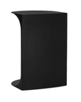 Cote - 16" Metal Accent Table - Black