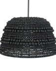 Persephone - Bead 1 Light Pendant - Black