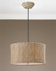 Burleson - 3 Light Drum Pendant - Beige