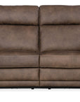 MS - Duncan Power Loveseat With Power Headrest & Lumbar - Dark Brown