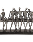 Camaraderie - Figurine - Aged Silver