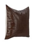 Leather Seston - 20" x 20" Pillow - Brown