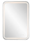 Crofton - Lighted Nickel Vanity Mirror - Gray