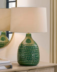Breya - Glaze Table Lamp - Green