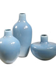 Celestial Frost - Vases (Set of 3) - Blue