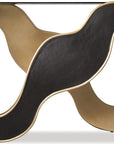 Melange - Even And Flow Console Table - Black