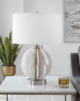 Repetition - Marble Table Lamp - White