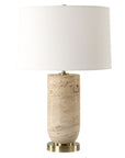 Aubrey - Travertine Table Lamp