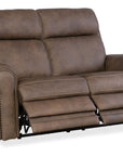 MS - Duncan Power Loveseat With Power Headrest & Lumbar - Dark Brown