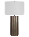 Khalio - Gun Metal Table Lamp - Dark Brown