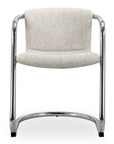 Freeman - Chrome Frame Dining Chair (Set of 2) - Blended Cream