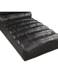 Ramsay - Leather Chaise Antique - Black