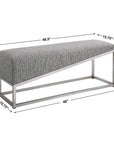Uphill Climb - Geometric Bench - Pearl Silver