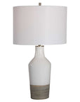 Dakota - Crackle Table Lamp - White