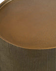 Adrina - Drum Accent Table - Gold