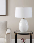 Avery - Glaze Table Lamp - White