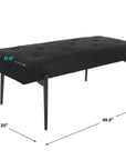 Olivier - Modern Bench - Black
