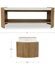 Fern - Coffee Table - White / Light Brown
