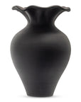 Ruffle - 12" Descorative Vessel - Black