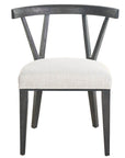 Dwell - Basalt Side Chair - Dark Gray / White
