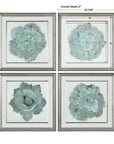 Natural Beauties - Botanical Prints (Set of 4) - Light Blue