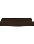 Naomi - 2 Piece Convex Modular Sectional - Dark Brown
