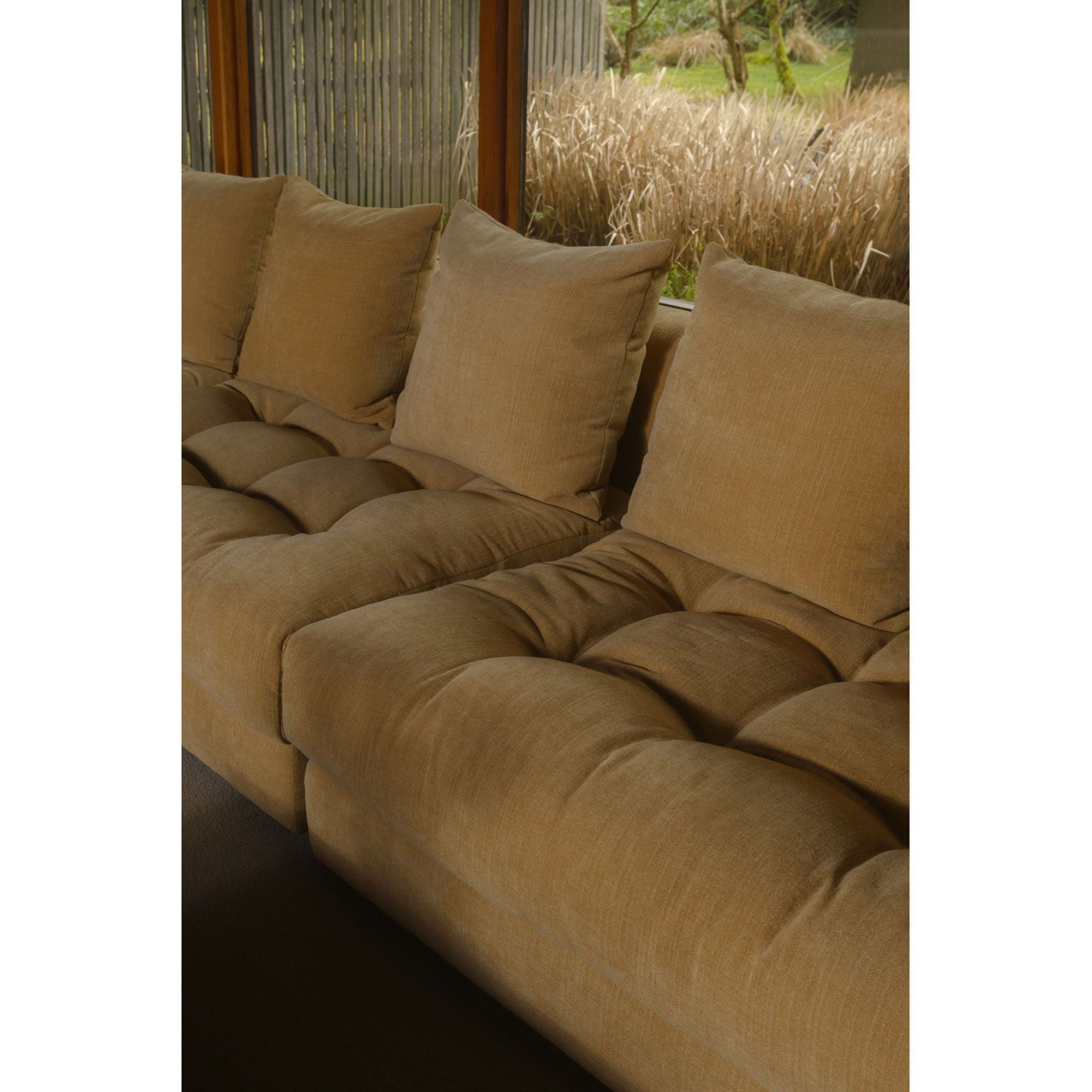 Davie - Left Arm Facing Chair - GoldenYellow