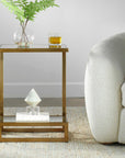 Musing - Accent Table - Brushed Brass