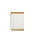 Simone - Nightstand - Cream / White / Light Brown
