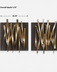 Crosshatch - Metal Wall Decor (Set of 2) - Dark Brown