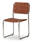 Moma - Stainless Steel Dining Chair (Set of 2) - Brown