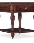 Charleston - One-Drawer End Table - Dark Brown