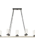 Edgecomb - 10 Light Indoor-Outdoor Chandelier - Black / Gray